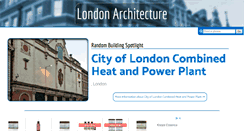 Desktop Screenshot of londonarchitecture.co.uk